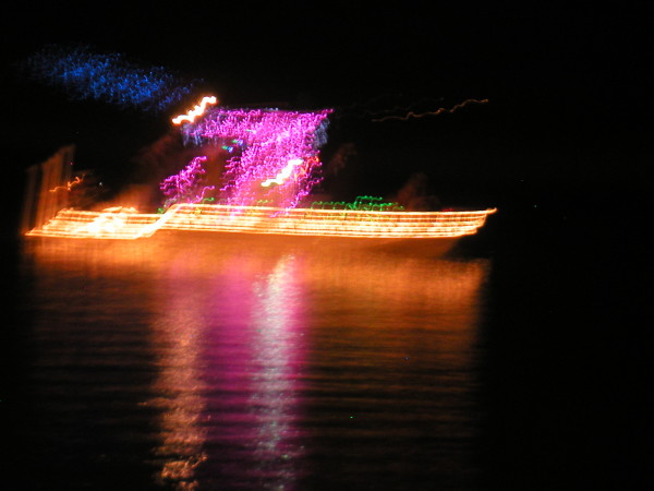 Sargent Boat Parade on Caney Creek