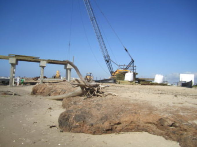 Sargent Fishing Pier Under Construction